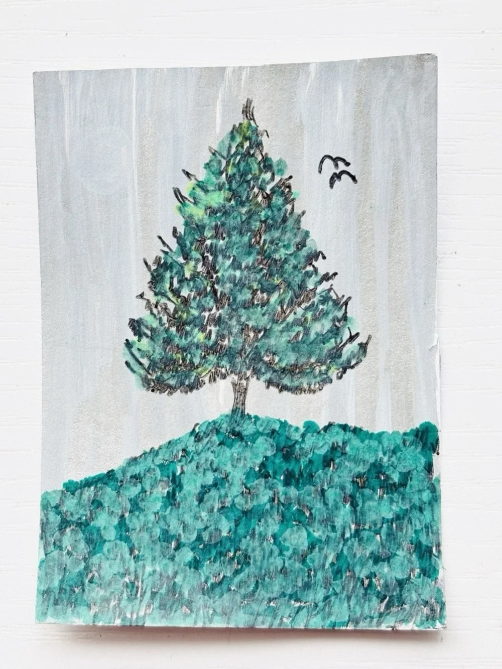 Turquoise Tree Wall Art
